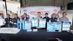 Satresnarkoba Polres Mojokerto Kota Amankan Barang Bukti Ungkap Narkoba Senilai 1,1 Miliar