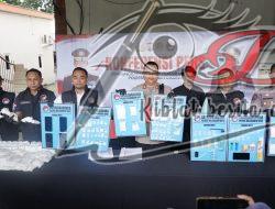 Satresnarkoba Polres Mojokerto Kota Amankan Barang Bukti Ungkap Narkoba Senilai 1,1 Miliar