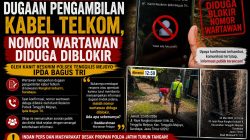 Usai Laporkan Dugaan Pengambilan Kabel Telkom, Nomor Wartawan Diduga Diblokir Kanit Reskrim Polsek Tenggilis Mejoyo Ipda Bagus tri