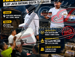 Gudang Rokok Ilegal Digerebek, 5,87 Juta Batang Disita di Gresik