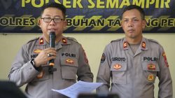 Polsek Semampir Amankan Pencuri Komponen Panel TL di Jalan Karang Tembok Surabaya.