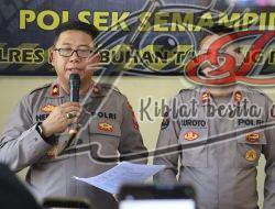 Polsek Semampir Amankan Pencuri Komponen Panel TL di Jalan Karang Tembok Surabaya.