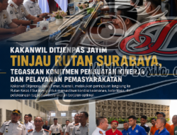 Kakanwil Ditjenpas Jatim Tinjau Rutan Surabaya, Tegaskan Komitmen Penguatan Kinerja dan Pelayanan Pemasyarakatan
