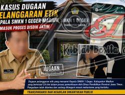 Kasus Kepala SMKN 1 Geger Dilaporkan ke Disdik Jatim, Proses Pemeriksaan Berjalan