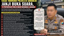 Kasat Narkoba Polresta Sidoarjo: ‘Nanti Kami Jawab’, Publik Menanti Transparansi Penanganan Kasus