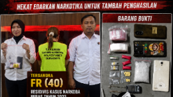 Satresnarkoba Polrestabes Surabaya Tangkap Residivis Pengedar SS dan Ekstasi Asal Banyu Urip