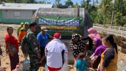 Kodim Wonogiri Salurkan Bantuan Air Bersih Kepada Ratusan Jiwa Di Desa Basuhan Eromoko