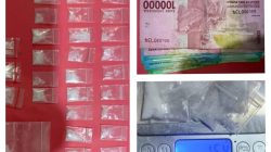 Satresnarkoba Polres Pelabuhan Tanjung Perak Ungkap Peredaran Sabu, 28 Poket Seberat 15,4 Gram Disita