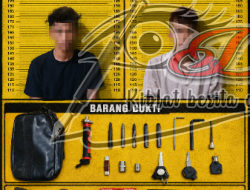 Unit Reskrim Polsek Genteng Amankan Dua Sepupu Spesialis Motor Parkir Warkop