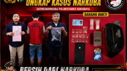 Satresnarkoba Polrestabes Surabaya Ringkus Residivis Pengedar Sabu, Amankan 14 Poket Barang Bukti