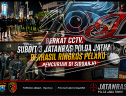 Berkat CCTV, Subdit 3 Jatanras Polda Jatim Berhasil Ringkus Pelaku Pencurian di Sidoarjo