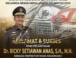 Delikjatim.com Ucapkan Selamat atas Pelantikan Dr. Ricky Setiawan Anas sebagai Inspektur Muda Keuangan I Kejagung