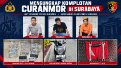 Tiga Komplotan Curanmor Dibekuk Unit Reskrim Polsek Bubutan, Polisi Ungkap Aksi di 9 TKP