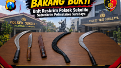Unit Reskrim Polsek Sukolilo Surabaya, Berhasil Ringkus Dua Pelaku Curanmor Bersenjata Tajam