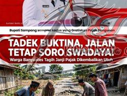 Bupati Janjikan Pajak Kembali ke Rakyat, Warga Sampang Menyentil: Tadek Buktinya, Jalan Masih Soro Swadaya!