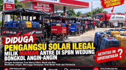 Diduga Pengangsu Solar Bersubsidi Milik Maman Antre di SPBN Wedung Bongkol Angin-Angin, Aktivitas Pengisian Dipertanyakan