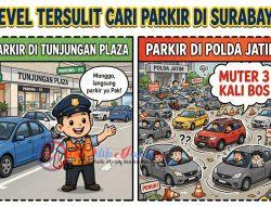 Parkir di Mapolda Jatim Dikeluhkan Warga: Sudah Bayar, Sulit Cari Tempat, Salah Parkir Terancam Ditempeli Stiker