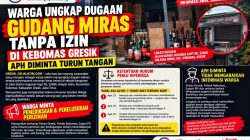 Warga Ungkap Dugaan Gudang Miras Tanpa Izin di Kebomas Gresik, APH Diminta Turun Tangan