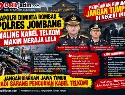 Penanganan Kasus Kabel Telkom Tak Jelas, Kapolres Jombang Sebaiknya Lengser