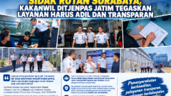 Sidak Rutan Kelas 1 Surabaya, Kakanwil Ditjenpas Jatim Tegaskan Layanan Harus Adil dan Transparan