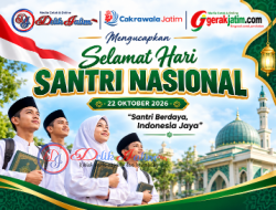 Tiga Media Online Bersatu, DelikJatim.com, CakrawalaJatim.news, dan GerakJatim.com Gaungkan Semangat Hari Santri Nasional 2026