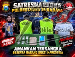 Lima Poket Sabu Ditemukan di Bawah Kursi, Dua Pria di Peneleh Berurusan Dengan Satresnarkoba Polrestabes Surabaya