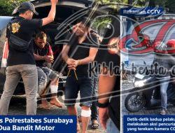 Jatanras Polrestabes Surabaya Bekuk Dua Terduga Curanmor, Keduanya Terlihat Tertatih Saat Tiba di Mapolrestabes